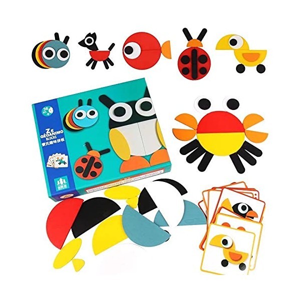 بزل الحيوانات الخشبية 🧩😍