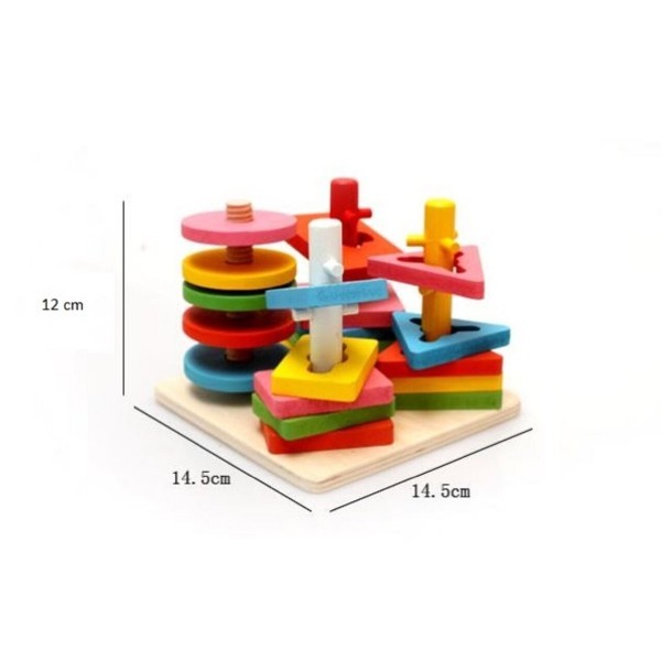 المكعبات الخشبية الهندسية 🤩🎖️