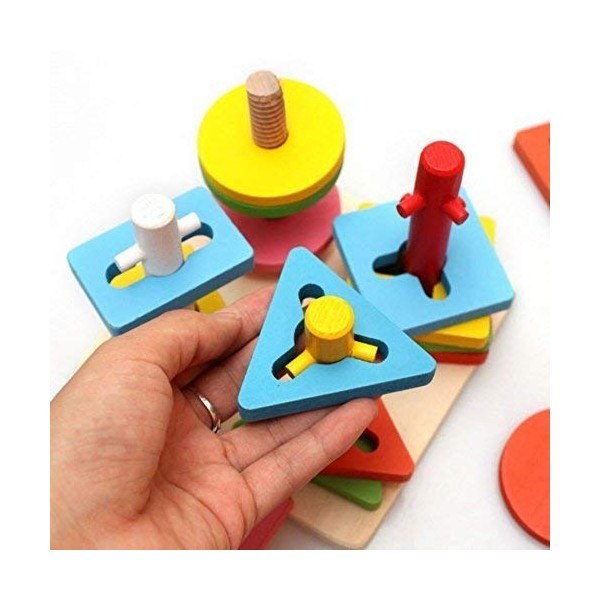 المكعبات الخشبية الهندسية 🤩🎖️