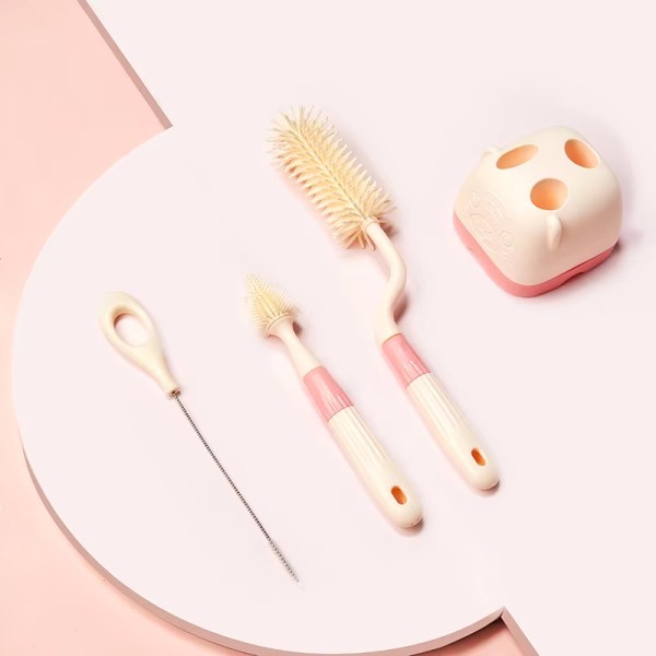 مجموعة فراشي التنظيف الزهري 🩷