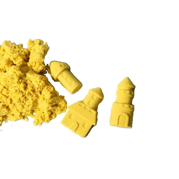 الرمل السحري باللون الأصفر 💛🏖️✨