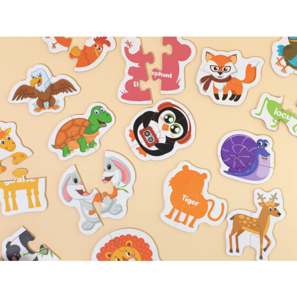 بزل التركيب على شكل الحيوانات 🐱🦁🐼