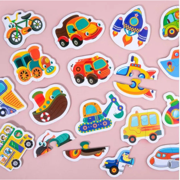 بزل التركيب على شكل المركبات 🚗🚁🚑