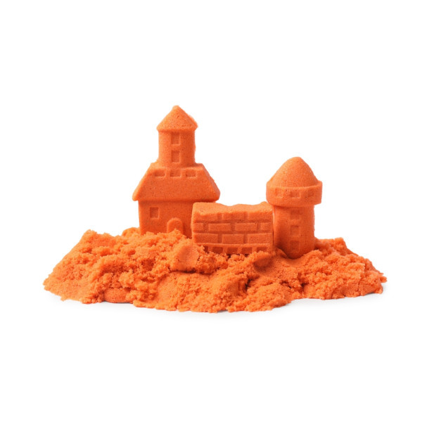 الرمل السحري باللون البرتقالي 🧡🏖️✨