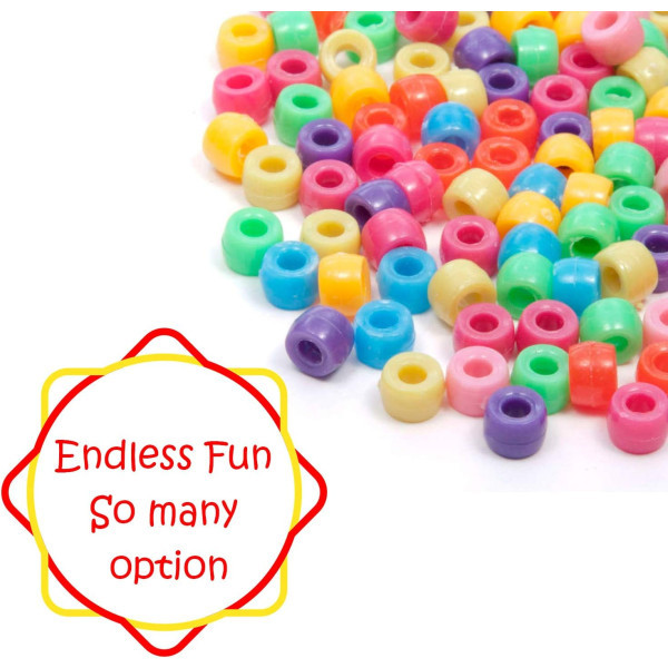 مجموعة الخرز للتضفير الشعر والأساور 👧🎀