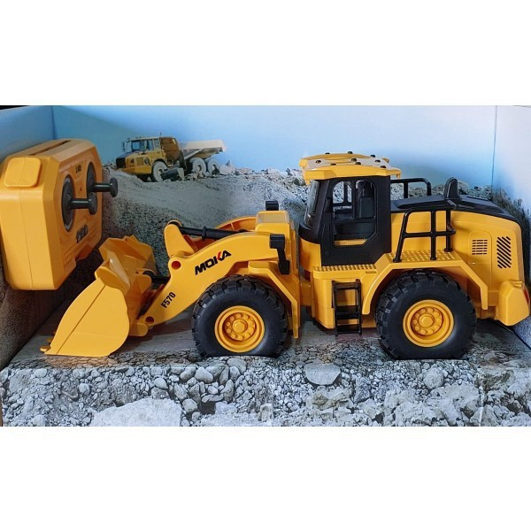 جرافة تحكم عن بعد للأطفال 🚧🚜