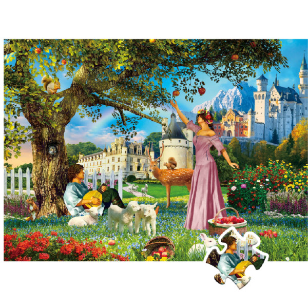 بزل HXMARS ب 500 قطعة على شكل  الحديقة الخلابة 🏡🌸🌼🌻