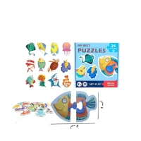 بزل التركيب على شكل الحيوانات البحرية 🦀🐋🐙🪼