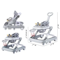 كراجة مع واكر مزودة بمرمى كرة مع يد قابلة للازالة